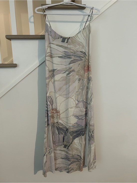 Wilfred Dresses & Skirts - Wilfred Pastel Floral Slip Dress in Cream, Green and Gray